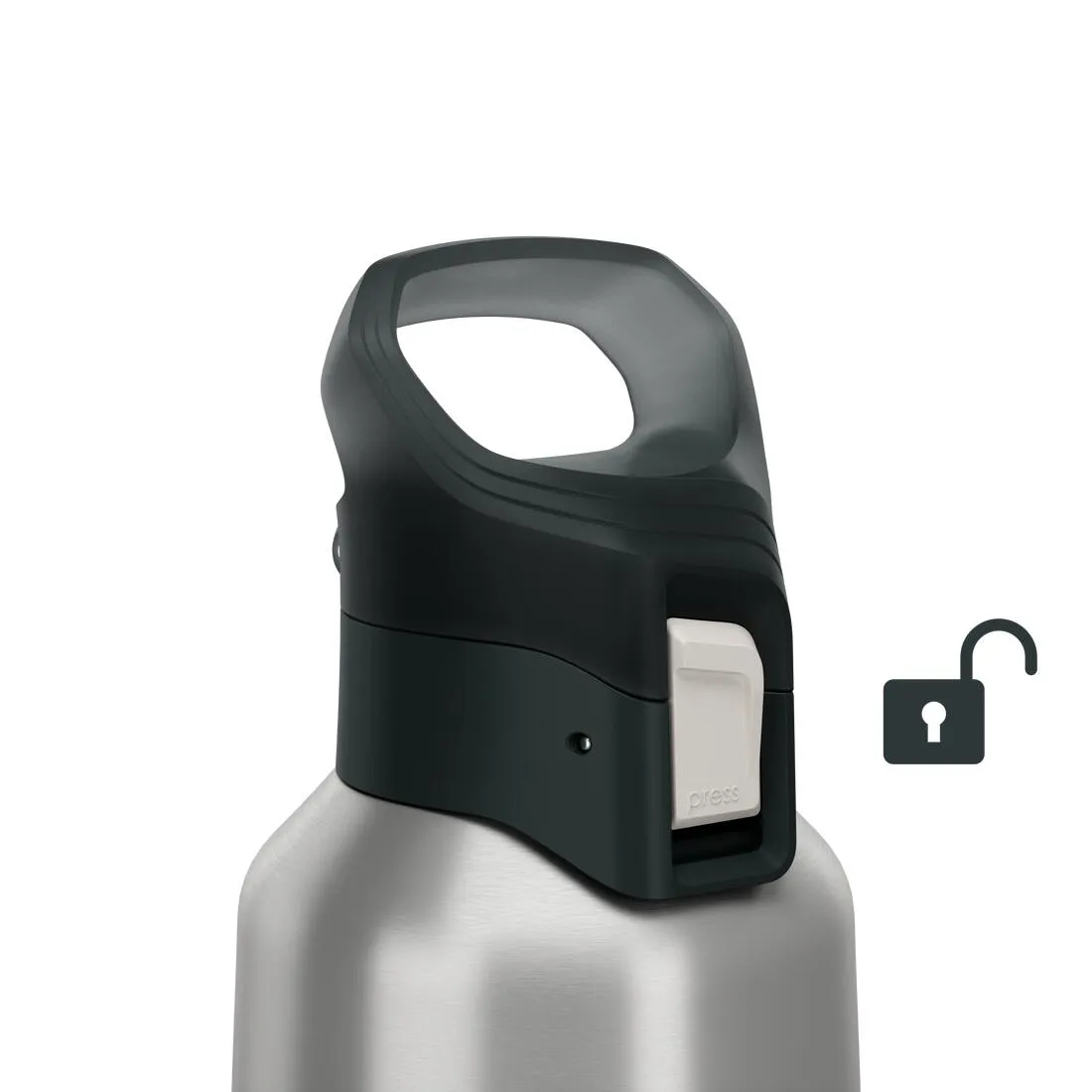 0.8 L insulated stainless steel flask 900 with quick-release cap for hiking