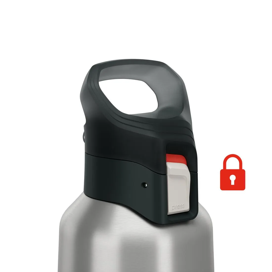 0.8 L insulated stainless steel flask 900 with quick-release cap for hiking