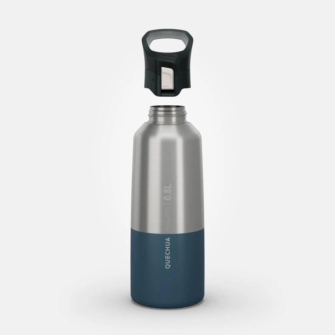 0.8 L insulated stainless steel flask 900 with quick-release cap for hiking