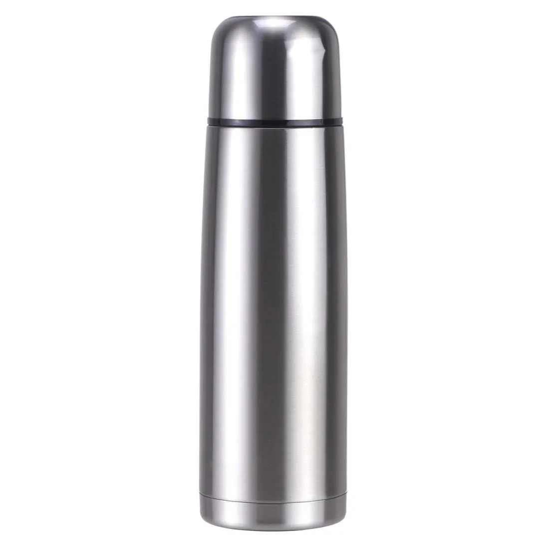 1 L stainless steel isothermal water bottle with cup for hiking - Blue