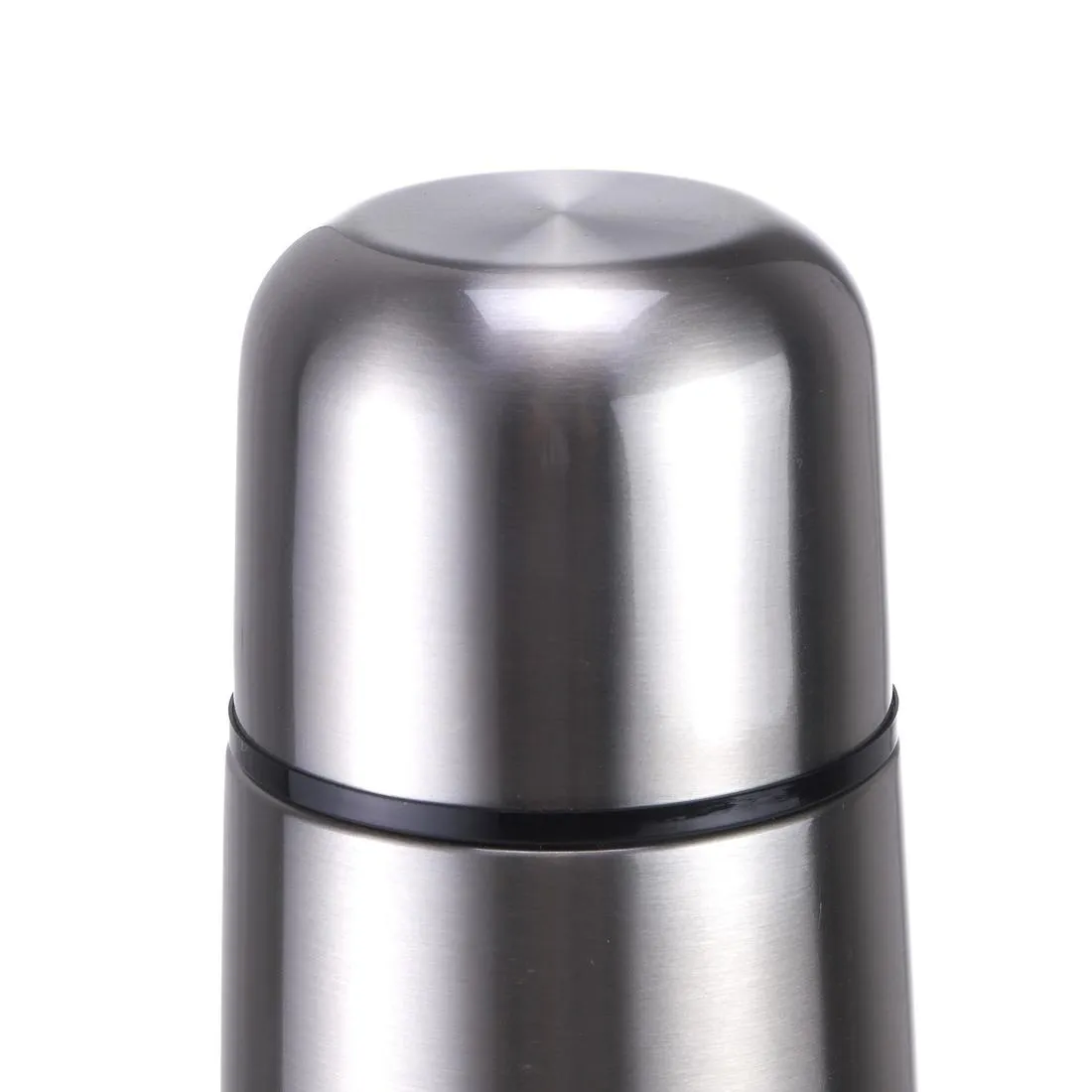 1 L stainless steel isothermal water bottle with cup for hiking - Blue