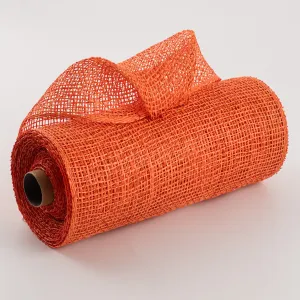 10" Poly Burlap Mesh: Orange