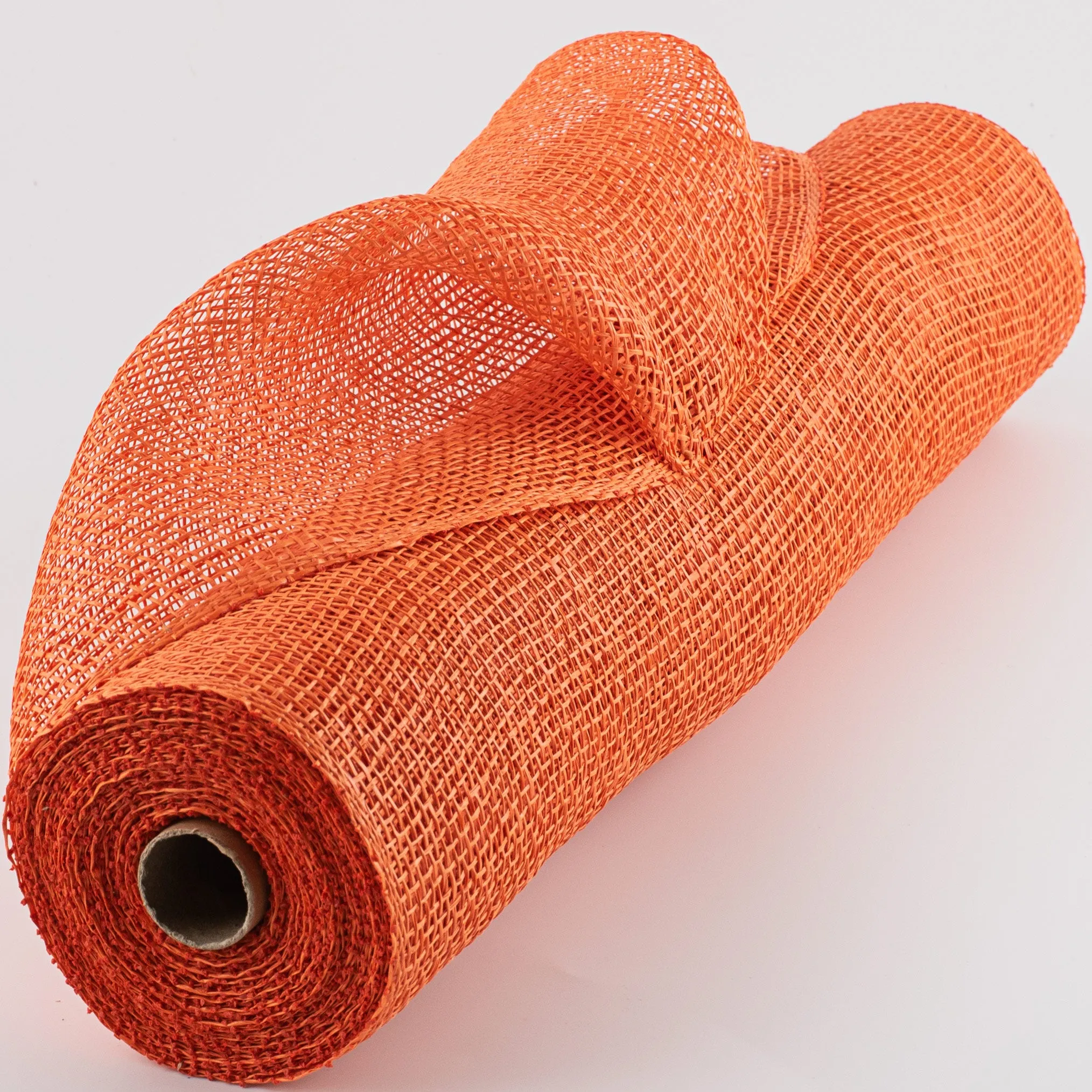 21" Poly Burlap Deco Mesh: Orange