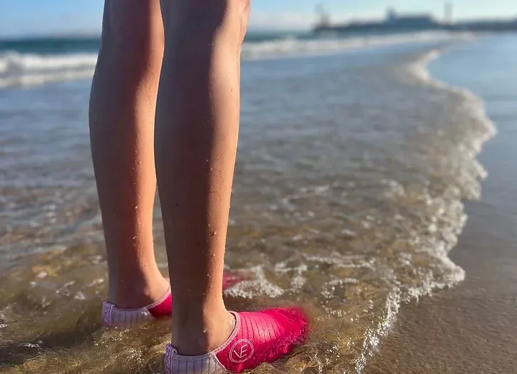 Adult 'The Cool' Hot Pink Recyclable Water Shoe with White Sole