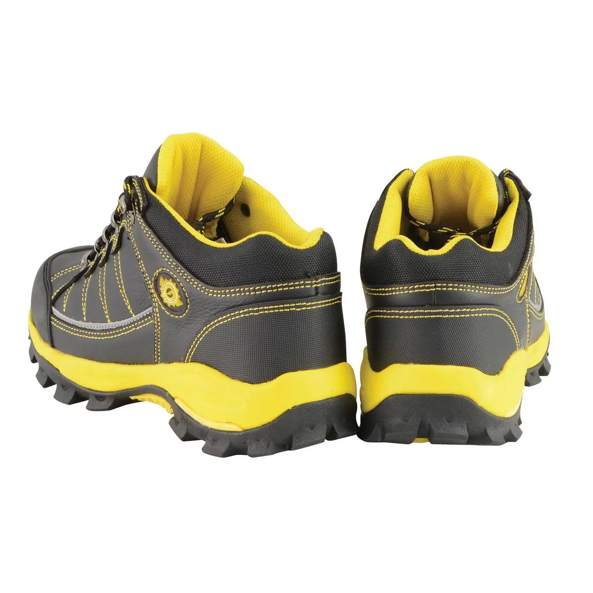 Bazalt MBM9120 Men's Black and Yellow Water and Frost Proof Leather Outdoor Lace-Up Shoes