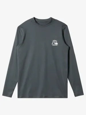 Boys 8-16 Heritage Heather Long Sleeve UPF 50 Surf T-Shirt - Iron Gate