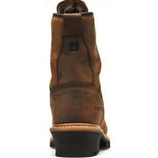 Carolina Men's Elm 8” Stl Toe WP INS Logger Work Boot - Brown - CA5821