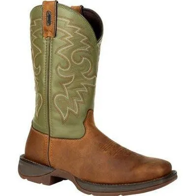 Durango Men's Rebel 12" Soft Toe Pull On Western Classic Boot- Coffee- DB5416