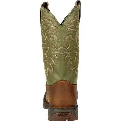 Durango Men's Rebel 12" Soft Toe Pull On Western Classic Boot- Coffee- DB5416