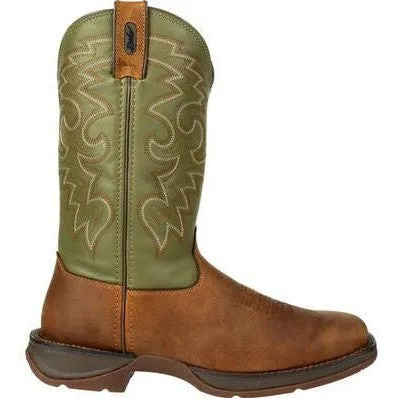 Durango Men's Rebel 12" Soft Toe Pull On Western Classic Boot- Coffee- DB5416