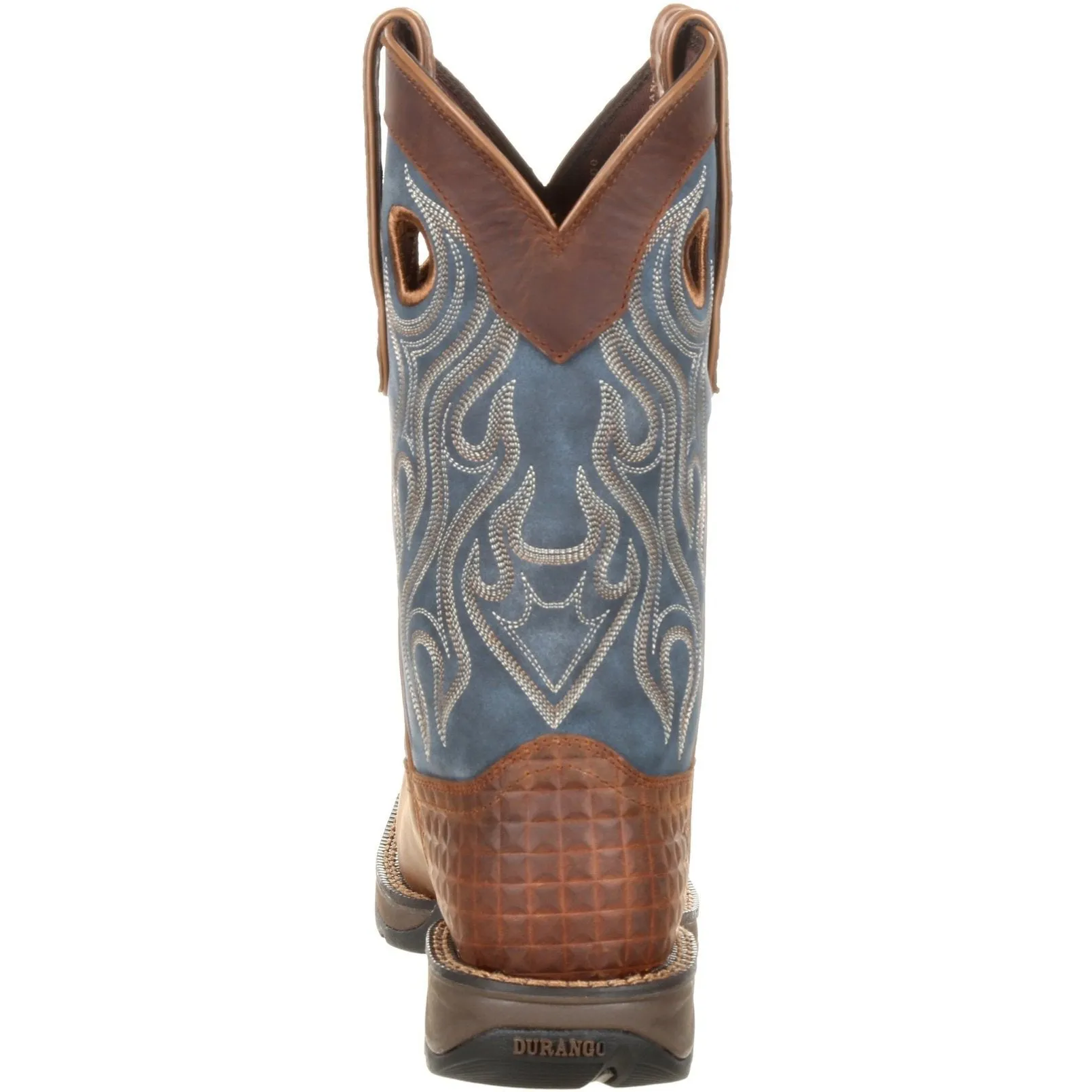 Durango Men's Rebel 12" Steel Toe Pull-On Western Boot- Brown- DDB0134