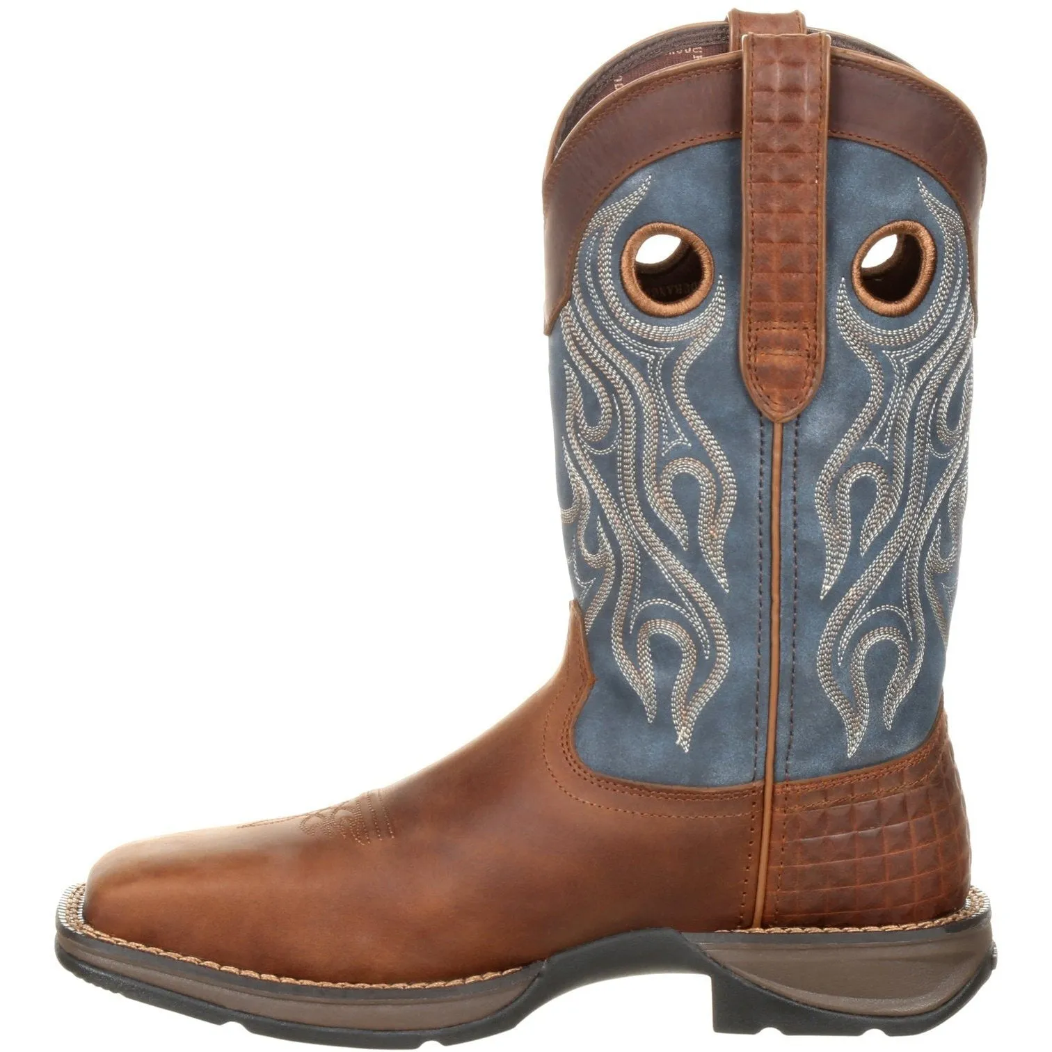 Durango Men's Rebel 12" Steel Toe Pull-On Western Boot- Brown- DDB0134