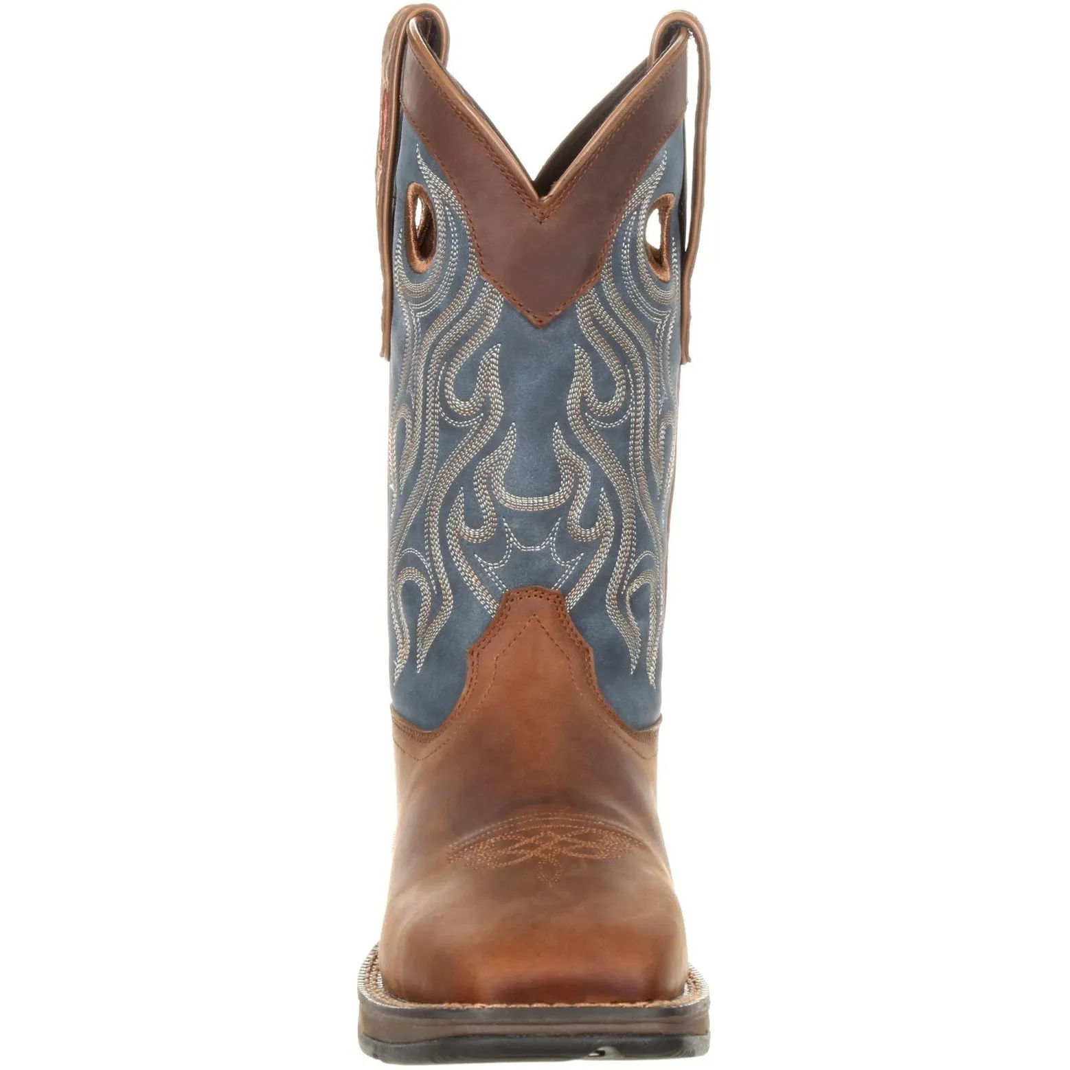 Durango Men's Rebel 12" Steel Toe Pull-On Western Boot- Brown- DDB0134