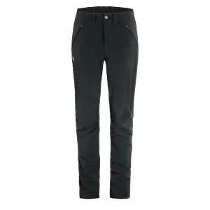 Fjallraven Womens Abisko Stretch Trousers Short Leg Black