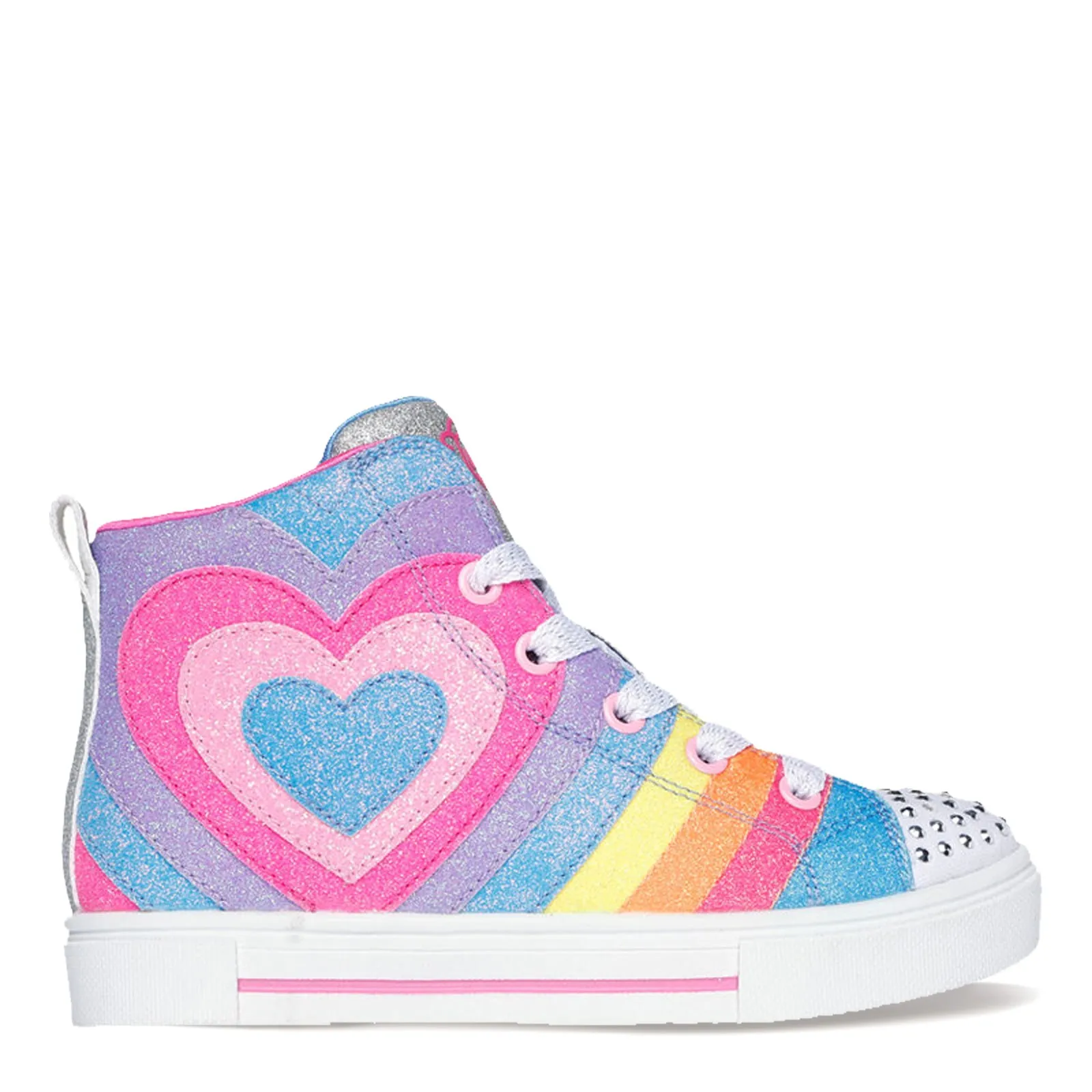 Girl's Skechers, Twinkle Toes: Twinkle Sparks - Heart Pop Sneaker - Little Kid