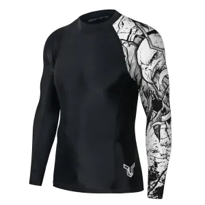 Graphic 2.0 UPF50  Long Sleeve Rash Guard for Men - Tattoo Eagle