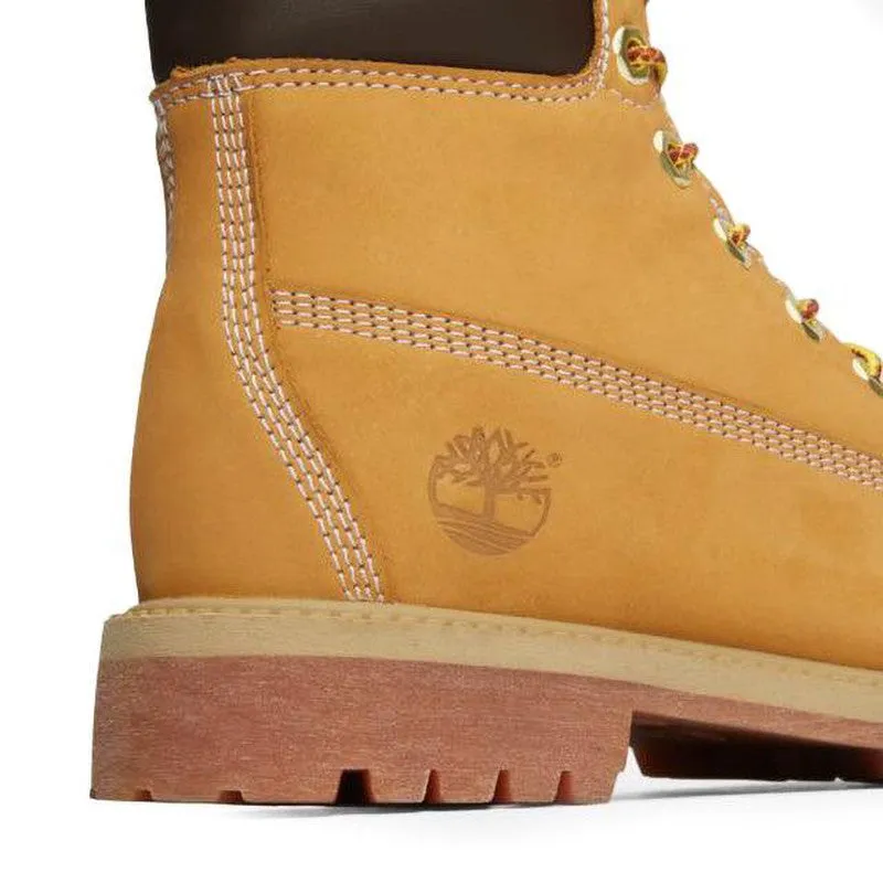 Juniors 6" Premium Nubuck Waterproof Boots, Wheat Nubuck