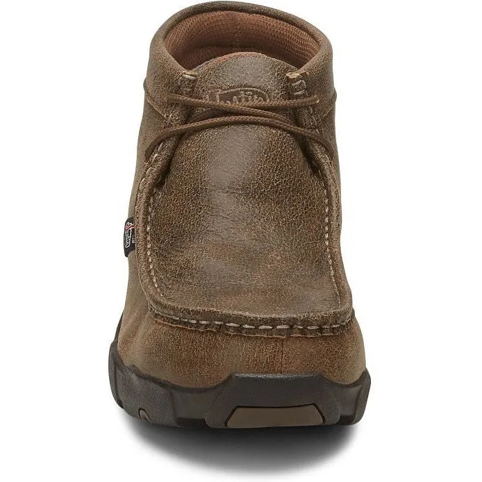 Justin Men's Cappie Steel Toe Work Boot -Tan Bomber- 237