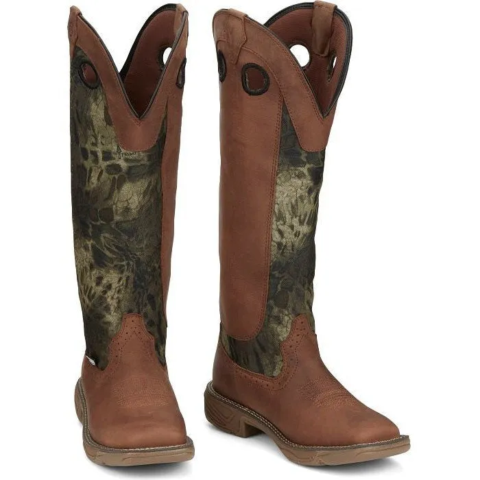 Justin Women's Rush Strike 17" Western Work Boot -Brown- SE4361