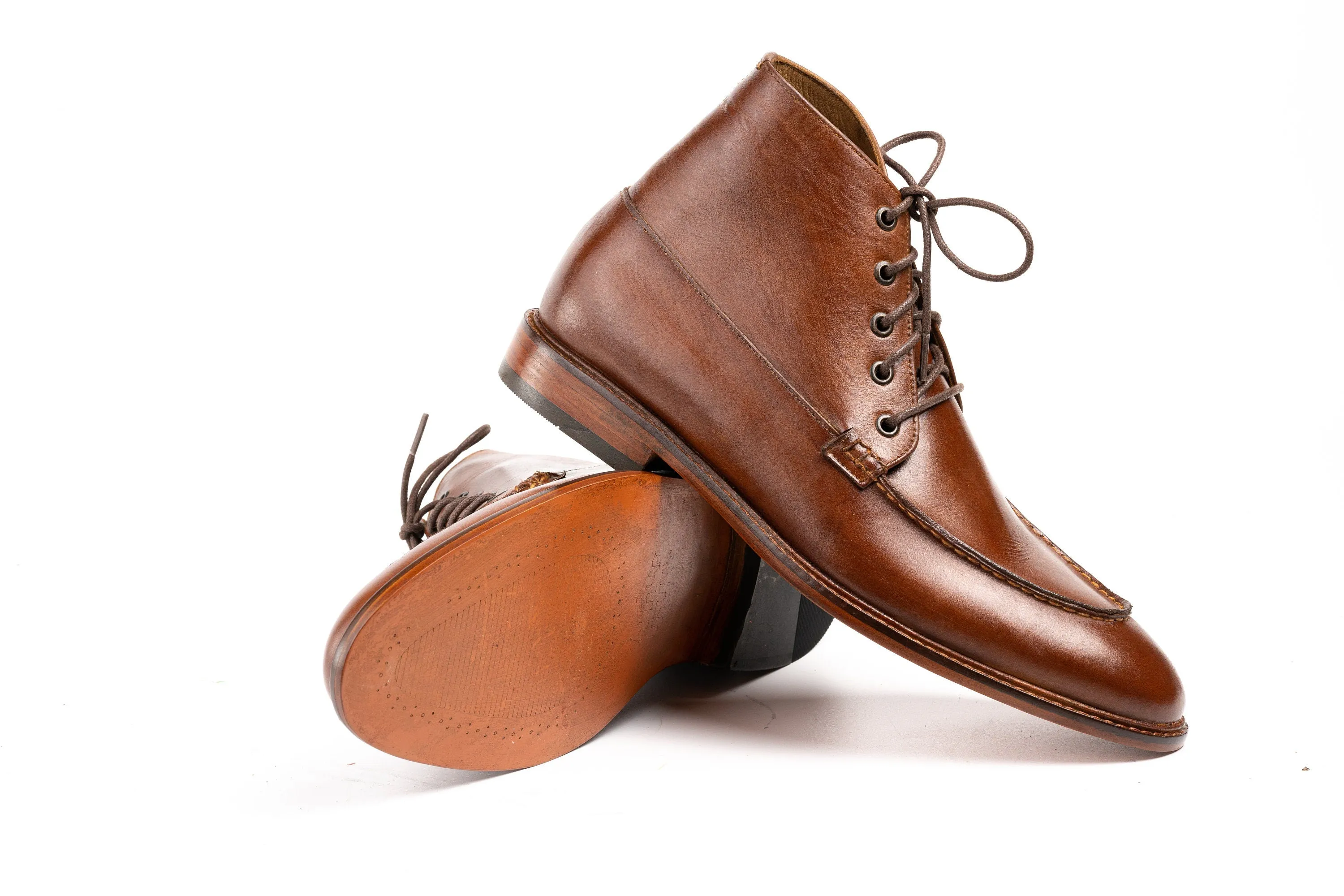 Lace Up boots, Hand Welted, Hand Lasted made using Hand-Finished Full-Grain Pull up Leather