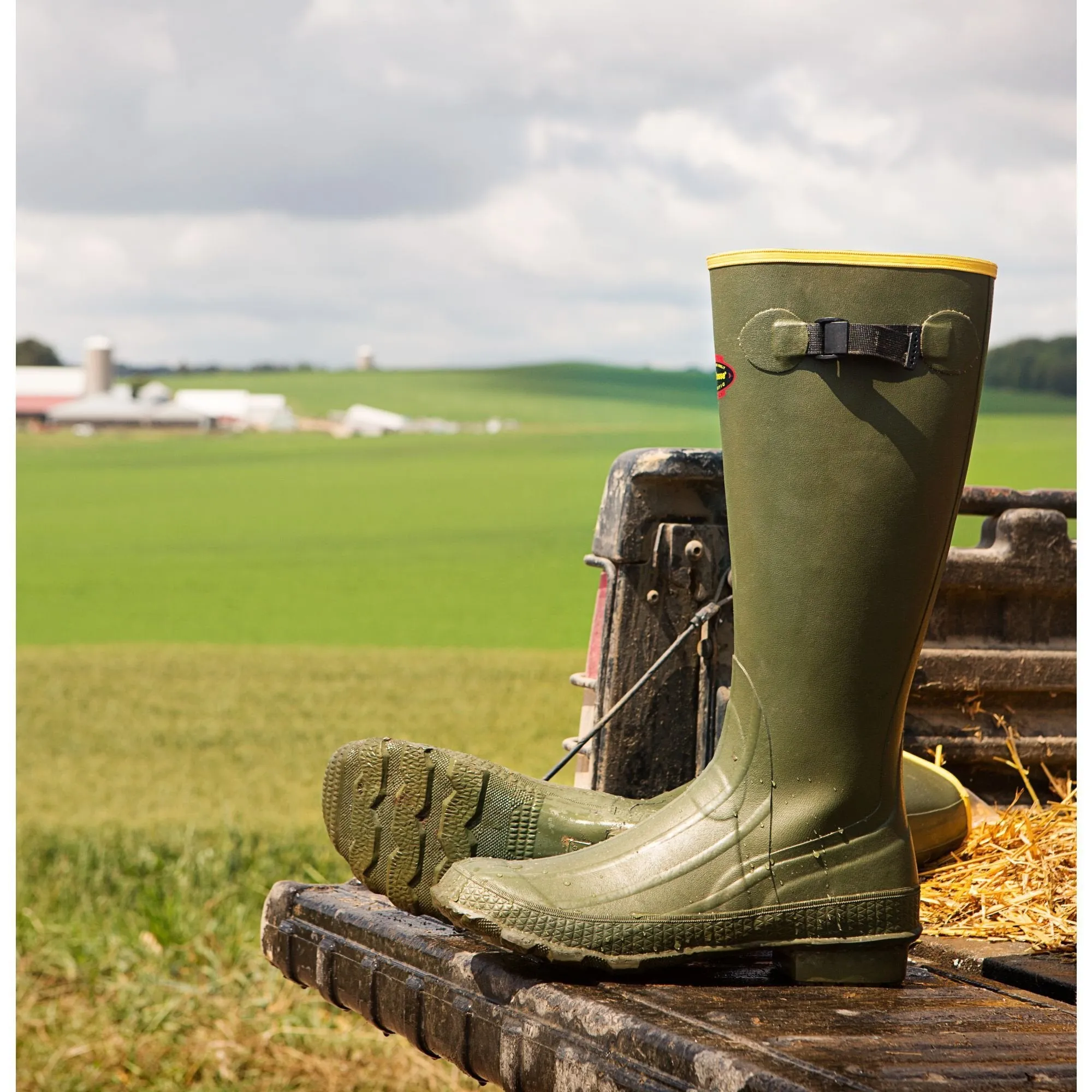 LaCrosse Men's Grange 18" Rubber Hunt Boot - Green - 150040