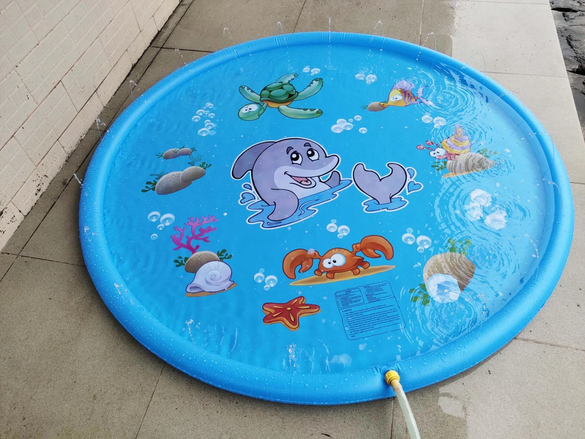 Marine Splash Adventure – Durable Children's Water Spray Play Mat