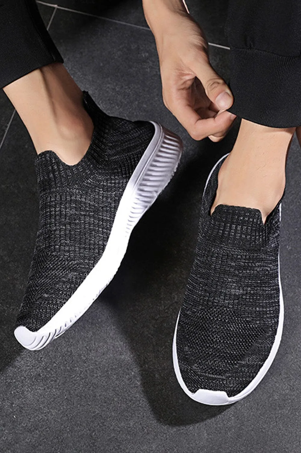 Men's Cologne Slip-On Sneakers