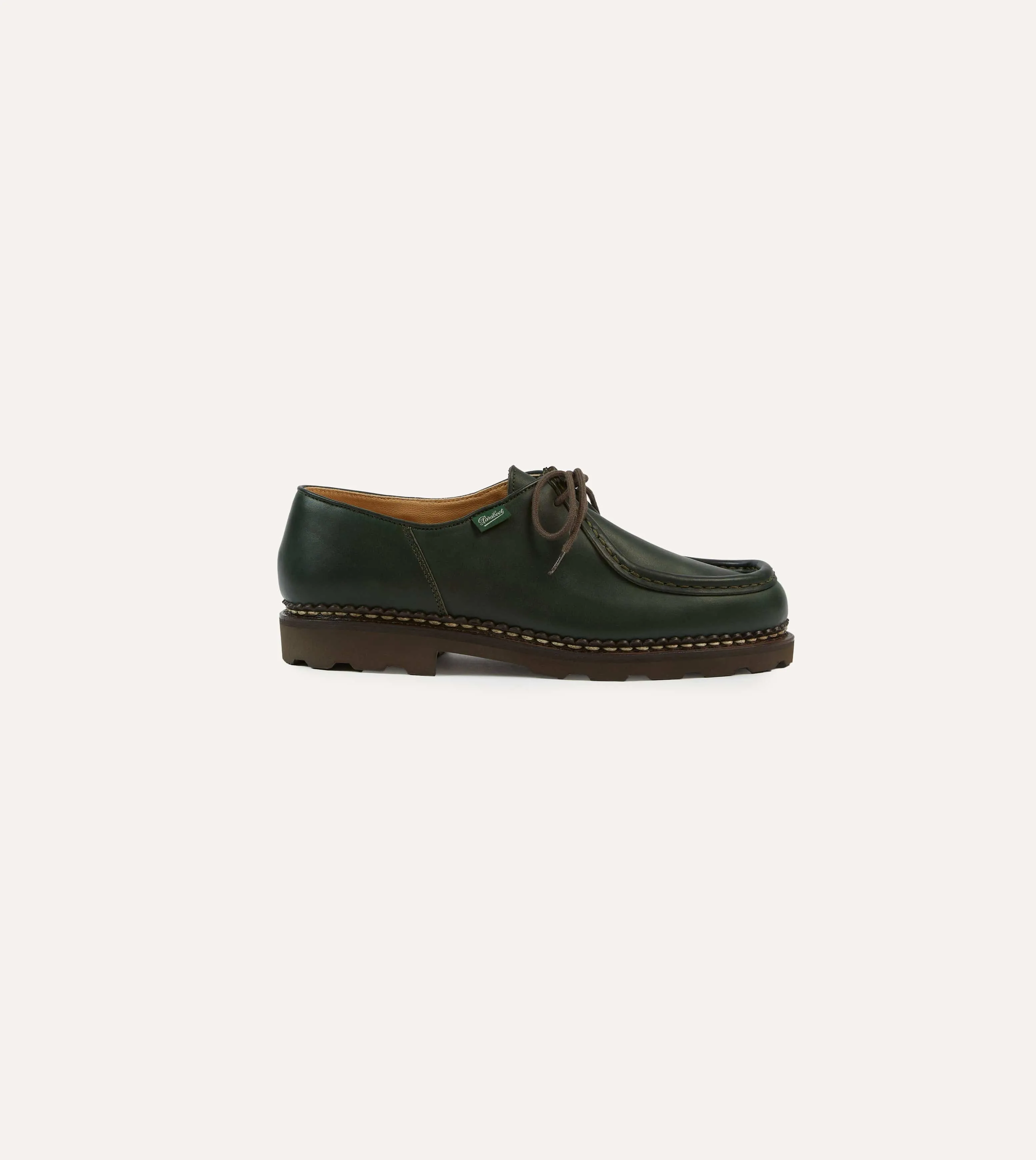 Paraboot Michael Green Leather Derby Shoe