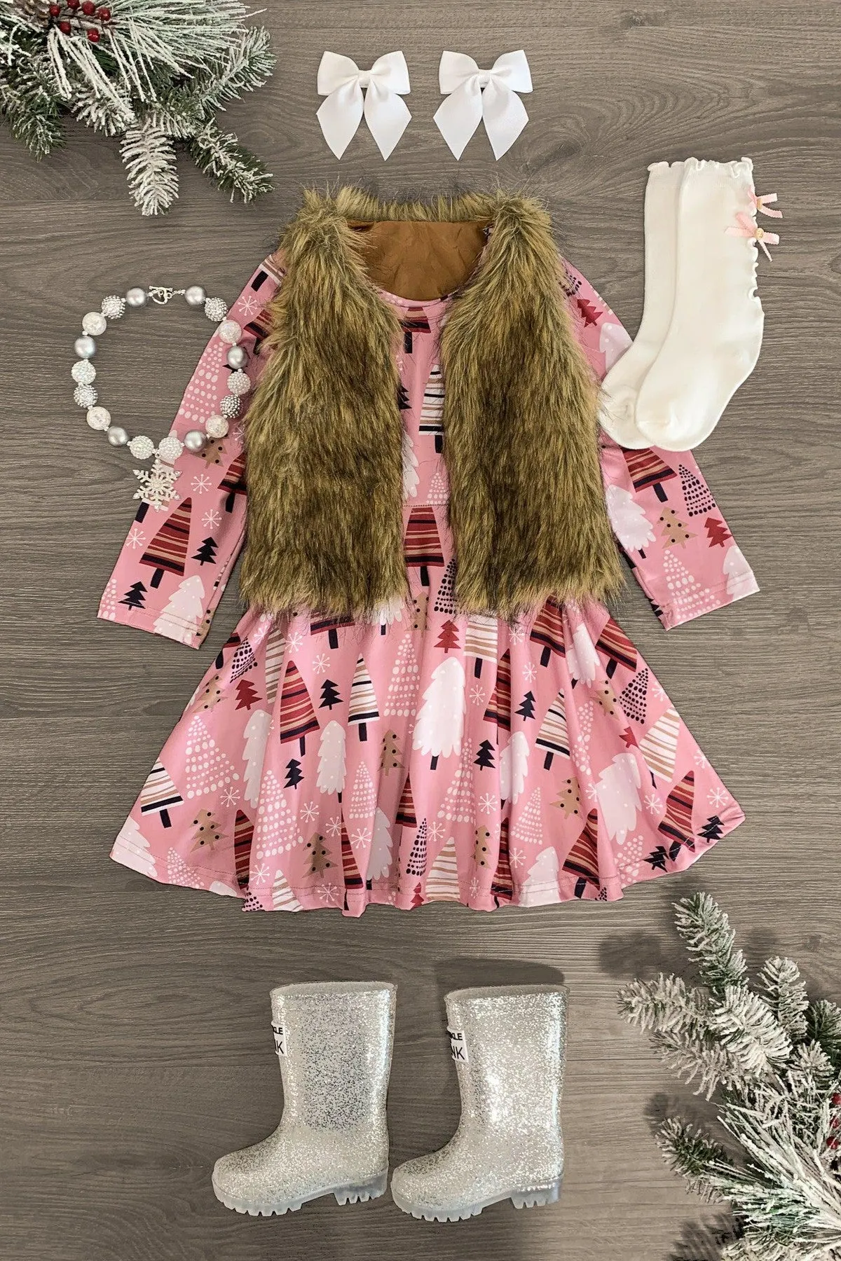 Pink Winter Wonderland Dress