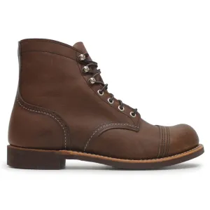 Red Wing Mens Boots Iron Ranger Casual Lace Up Ankle Full Grain Leather - UK 9