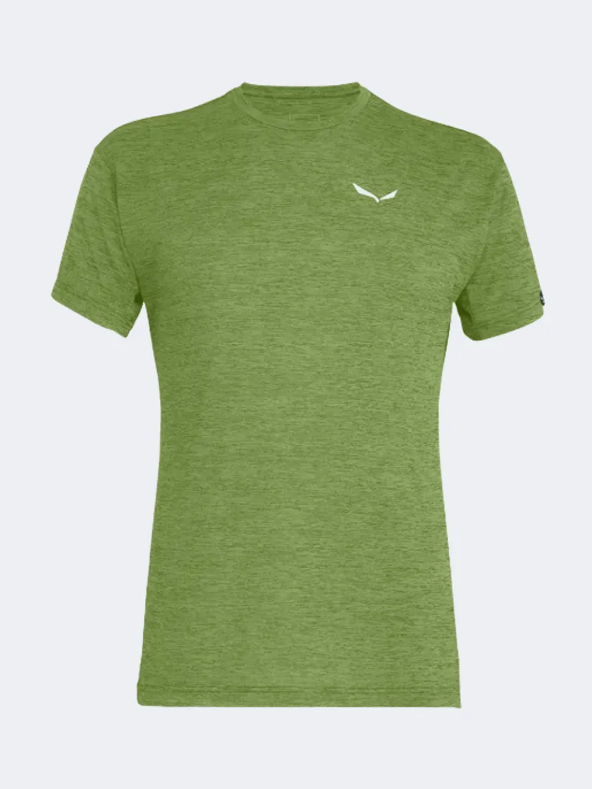 Salewa Puez Melange Men Hiking T-Shirt Green Yucca