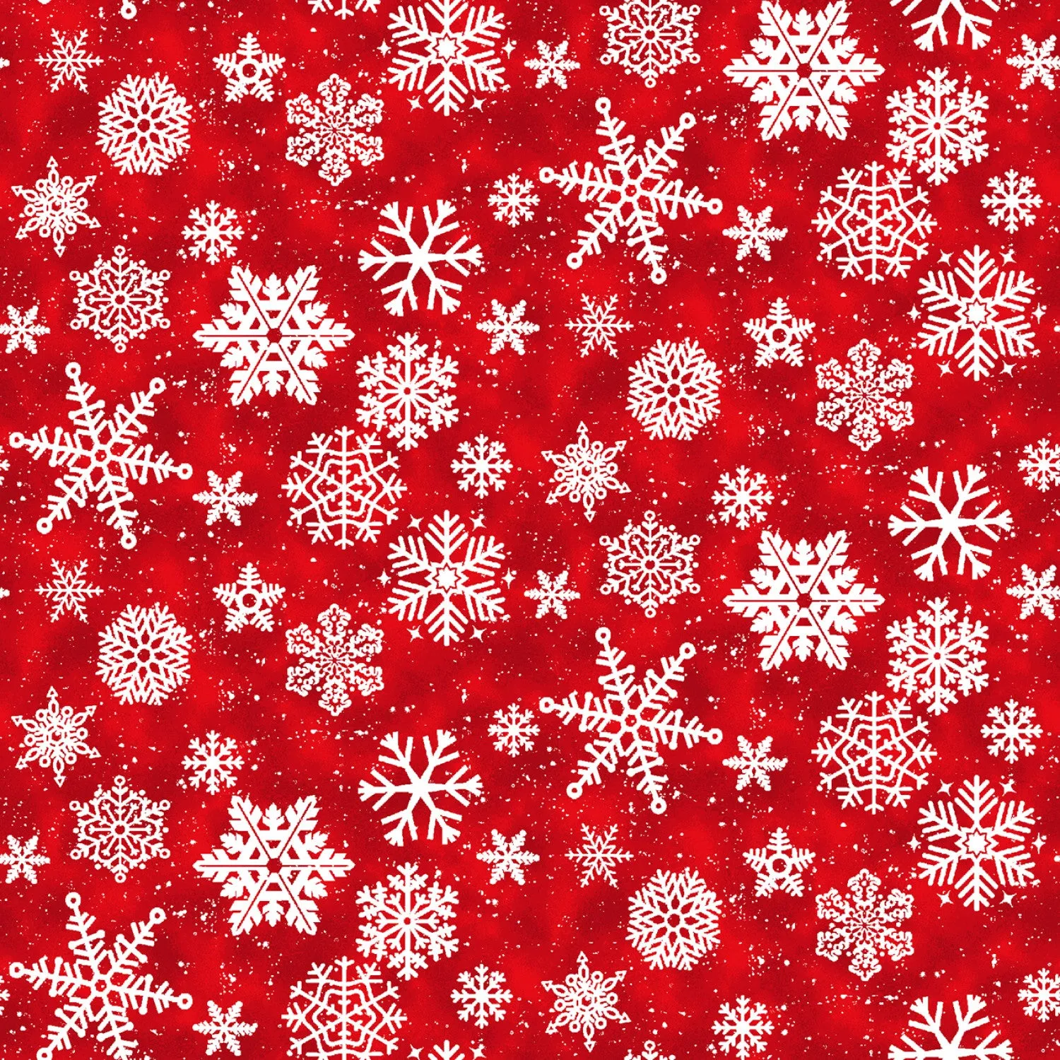 Snow Crew | Red Snowflakes by Barb Tourtillotte for Henry Glass | 1288-88