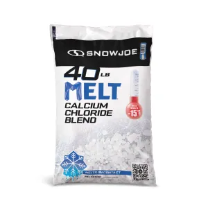 Snow Joe MELT40ESB Calcium Chloride Blend Ice Melt | 40-Lbs. | Works to -15°F