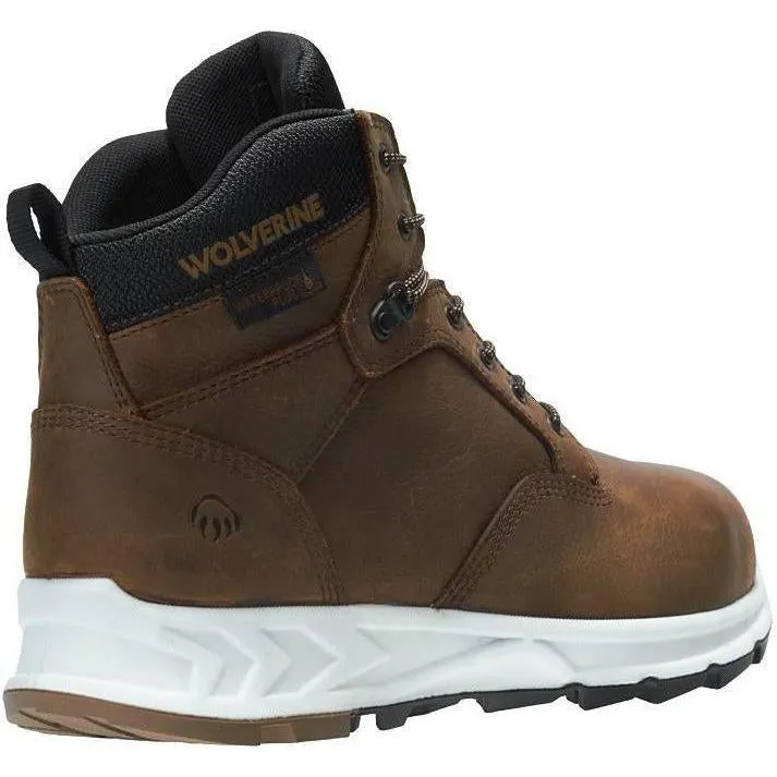 Wolverine Men's Shiftplus Work LX Alloy Toe WP Wedge Work Boot Brown W201156