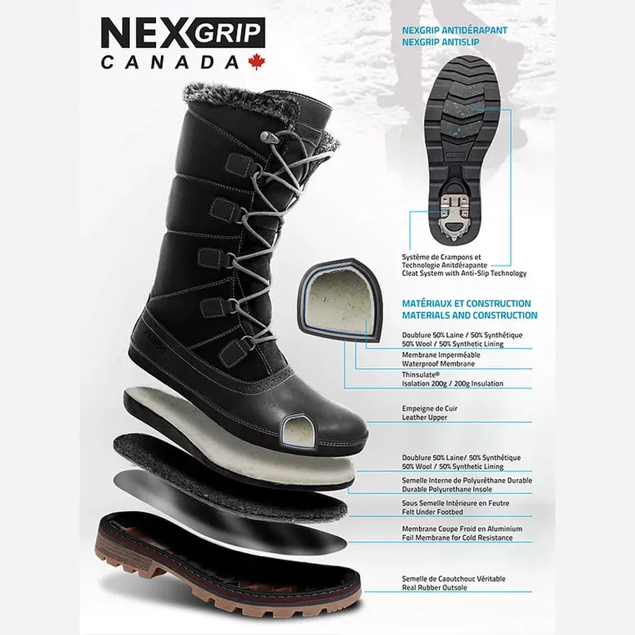 Women's NexGrip Ice Lylia 2 (Black Premium Leather)